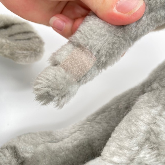 Vintage Dakin Elephant Plush Toy 1979 Korea Set Mom and Baby Stuffed Animal Gray - Picture 4 of 9